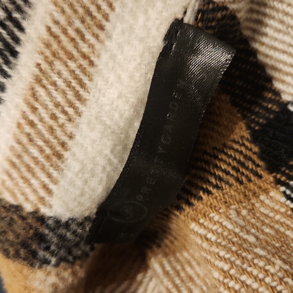 Pretty garden Plaid Flannel Shacket Women Large Brown Button Up Oversize… - Picture 15 of 15